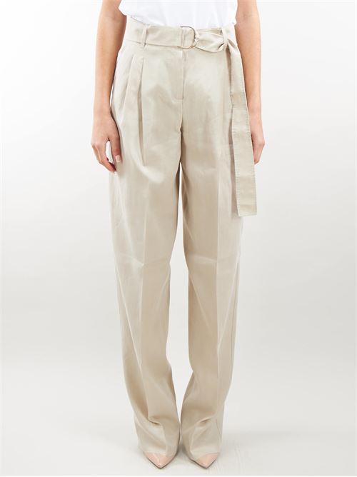 Pantalone in misto lino e cotone Max Mara Studio MAX MARA STUDIO | Pantalone | PAUSA2